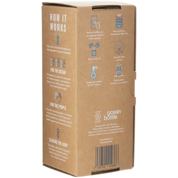 12 oz recycled stainless steel brew tumbler with vacuum insulation and... from ASI 51197 ETS Express, LLC