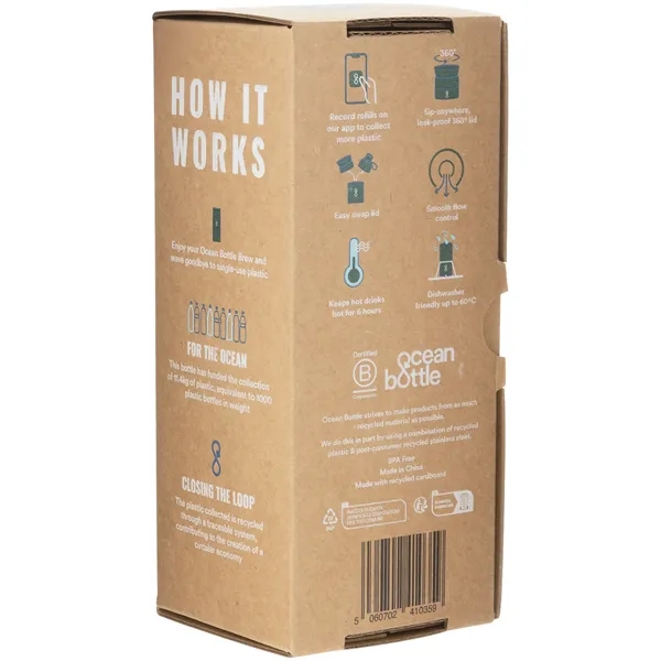 12 oz recycled stainless steel brew tumbler with vacuum insulation and... from ASI 51197 ETS Express, LLC