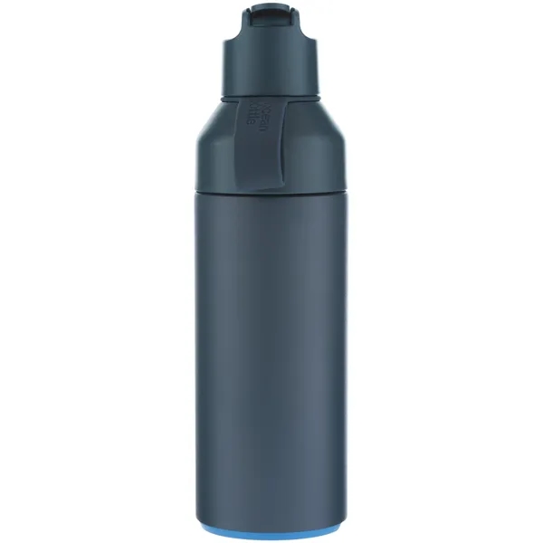 17 oz recycled stainless steel bottle with vacuum insulation, flip-up straw... from ASI 51197 ETS Express, LLC