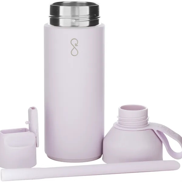 17 oz recycled stainless steel bottle with vacuum insulation, flip-up straw... from ASI 51197 ETS Express, LLC