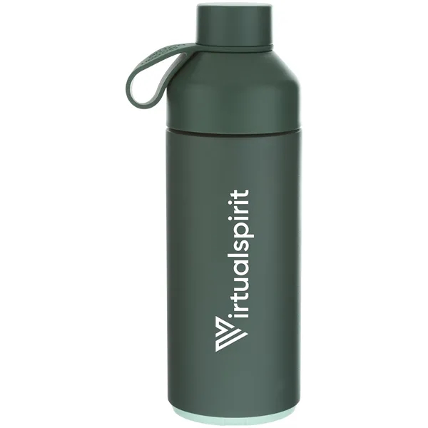 34 oz recycled stainless steel bottle with vacuum insulation and dual-opening... from ASI 51197 ETS Express, LLC