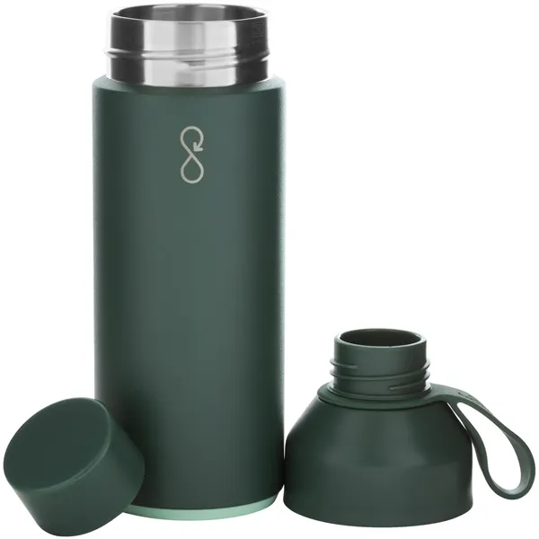 34 oz recycled stainless steel bottle with vacuum insulation and dual-opening... from ASI 51197 ETS Express, LLC