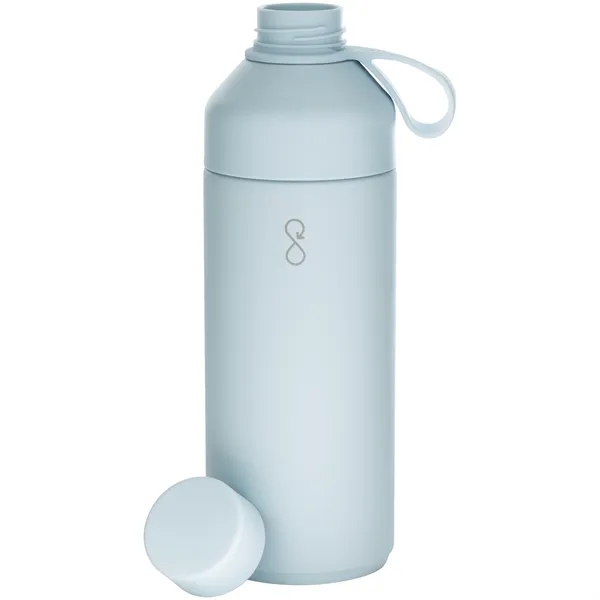 34 oz recycled stainless steel bottle with vacuum insulation and dual-opening... from ASI 51197 ETS Express, LLC