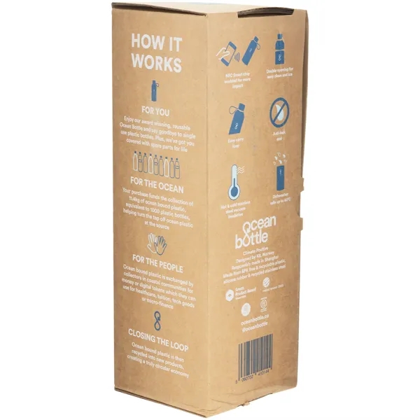 34 oz recycled stainless steel bottle with vacuum insulation and dual-opening... from ASI 51197 ETS Express, LLC