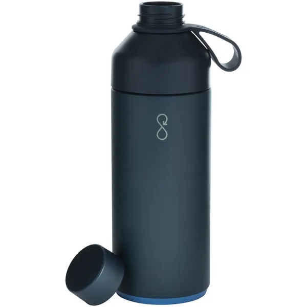 34 oz recycled stainless steel bottle with vacuum insulation and dual-opening... from ASI 51197 ETS Express, LLC
