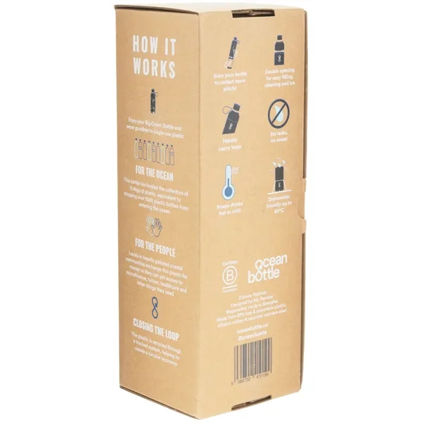 34 oz recycled stainless steel bottle with vacuum insulation and dual-opening... from ASI 51197 ETS Express, LLC