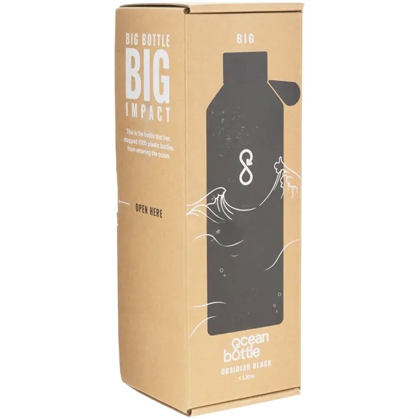 34 oz recycled stainless steel bottle with vacuum insulation and dual-opening... from ASI 51197 ETS Express, LLC