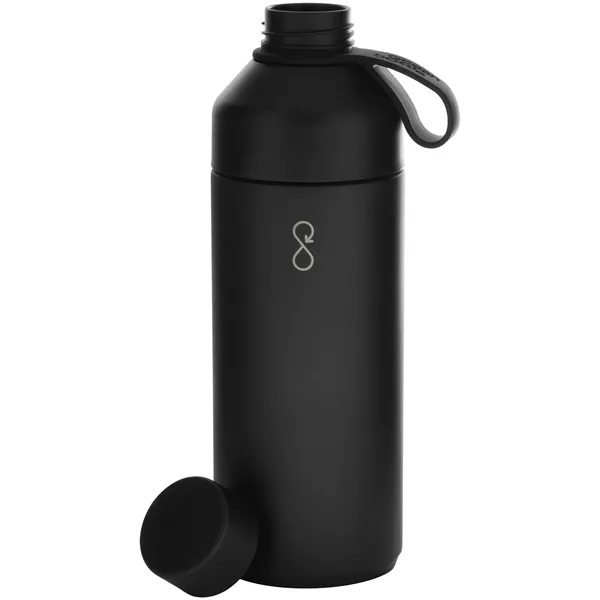 34 oz recycled stainless steel bottle with vacuum insulation and dual-opening... from ASI 51197 ETS Express, LLC