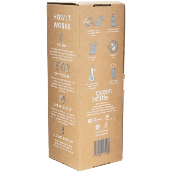 34 oz recycled stainless steel bottle with vacuum insulation and dual-opening... from ASI 51197 ETS Express, LLC