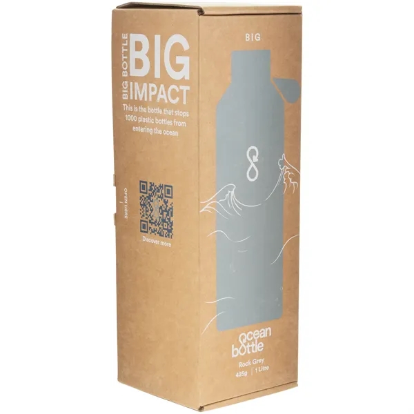 34 oz recycled stainless steel bottle with vacuum insulation and dual-opening... from ASI 51197 ETS Express, LLC