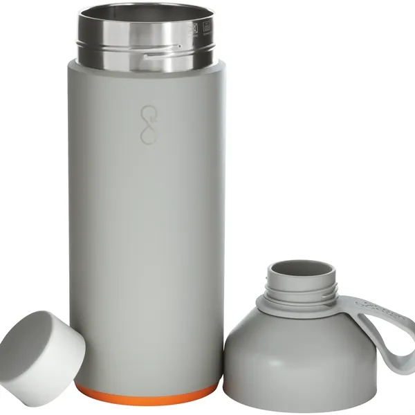 34 oz recycled stainless steel bottle with vacuum insulation and dual-opening... from ASI 51197 ETS Express, LLC