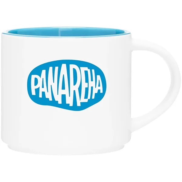 16 oz ceramic mug with handle, matte exterior and glossy interior.... from ASI 51197 ETS Express, LLC