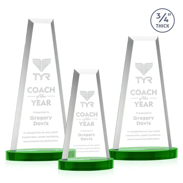 The elegant Imperial Award reflects a 0.75" thick Starfire Crystal tower... from ASI 84592 St Regis Group / St Regis