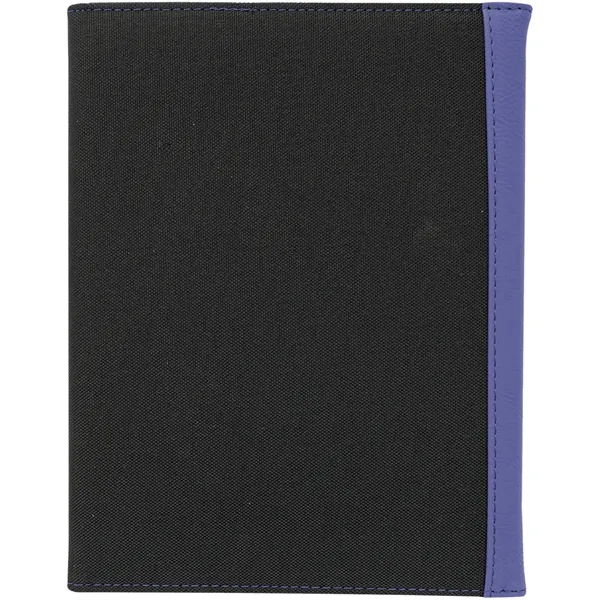7" x 9" purple leatherette and black canvas portfolio.... from ASI 74601 Calico