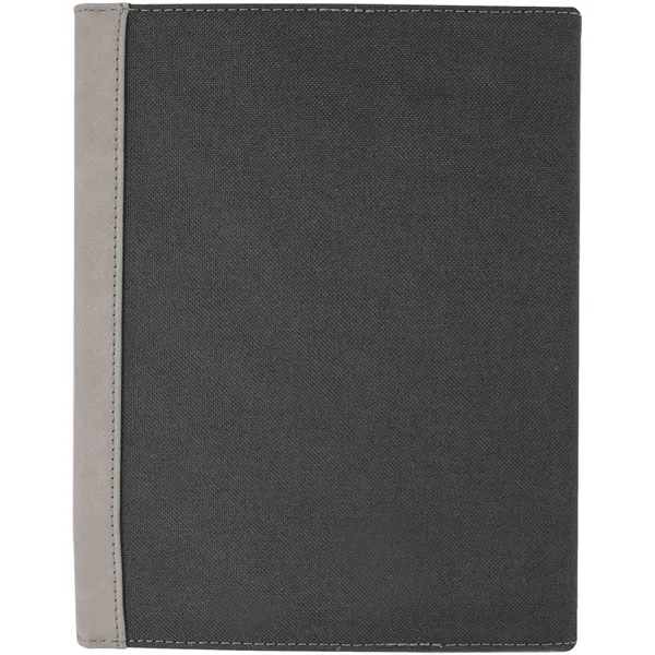 7" x 9" gray leatherette and black canvas portfolio.... from ASI 74601 Calico
