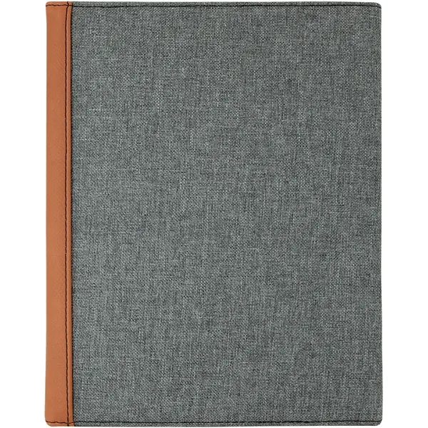 7" x 9" rawhide leatherette and gray canvas portfolio.... from ASI 74601 Calico