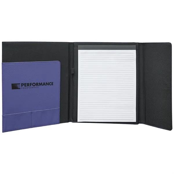 9 1/2" x 12" Purple Leatherette & Black Canvas Portfolio... from ASI 74601 Calico