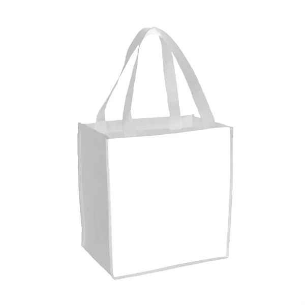 80 GSM non-woven sublimated grocery tote bag with imprint... from ASI 37218 Athena Promo (tm)