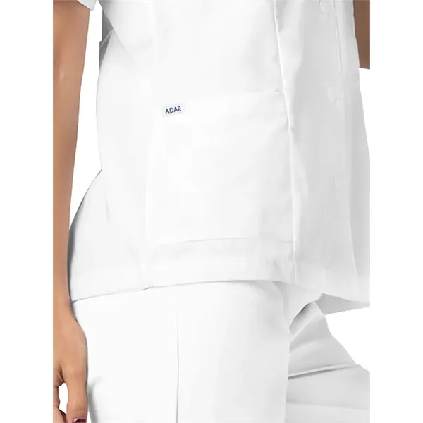 Adar Universal Lapel Collar Buttoned Top... from ASI 86018 Scrub Authority / Uniform Stores