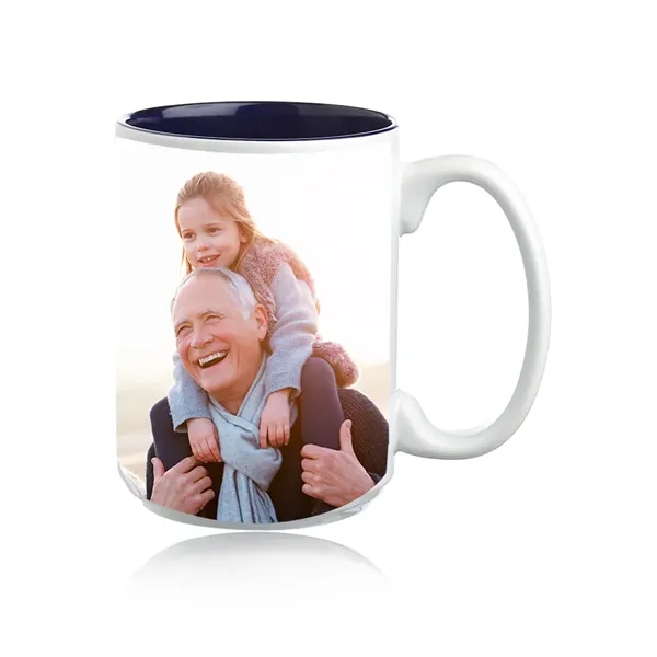 Two tone full color sublimation photo mug, 15 oz.... from ASI 39552 BEL Promo
