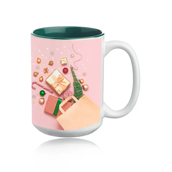 Two tone full color sublimation photo mug, 15 oz.... from ASI 39552 BEL Promo