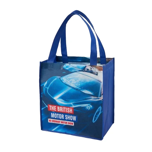 80 GSM non-woven sublimated grocery tote bag with two-side imprint... from ASI 37218 Athena Promo (tm)