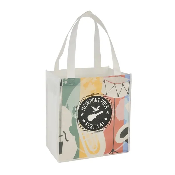 80 GSM non-woven sublimated grocery tote bag with two-side imprint... from ASI 37218 Athena Promo (tm)