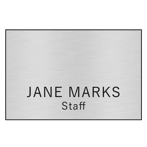 The Hollywood name tag is a popular choice that displays your... from ASI 61966 HPG / Beacon Promotions HPG Gold