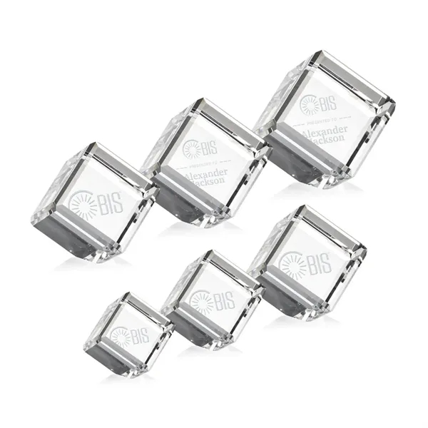 Optical crystal tilted cube award.... from ASI 84592 St Regis Group / St Regis