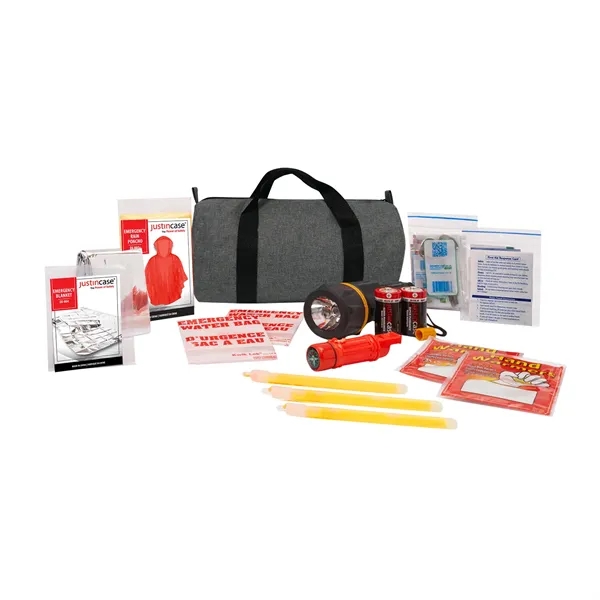 94 Pieces deluxe survival kit with 74 pieces first aid kit... from ASI 63698 Justin Case®