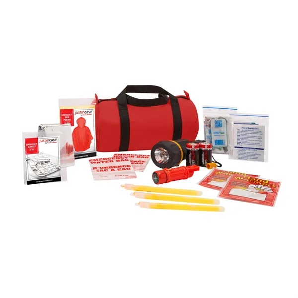 94 Pieces deluxe survival kit with 74 pieces first aid kit... from ASI 63698 Justin Case®
