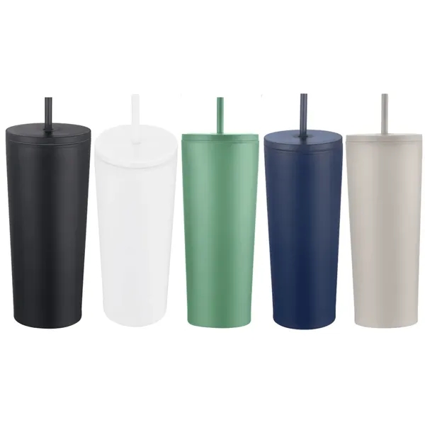 22 Oz. Double Wall S. Steel Insulated PP Liner Slim Tumbler... from ASI 36988 Artek USA Inc