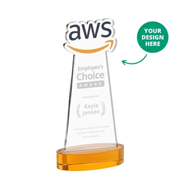 Custom Award on Alberton Base - Amber (via Air)... from ASI 84592 St Regis Group / St Regis