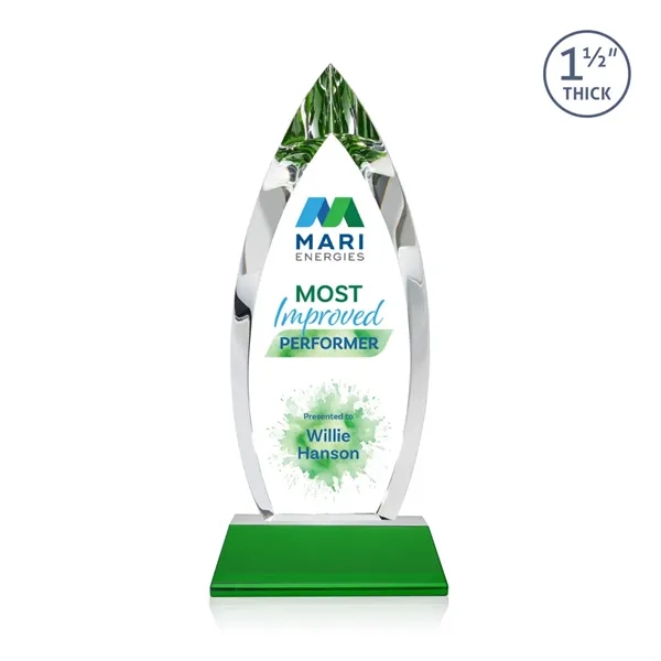 Fortier VividPrint™ Award on Entwhistle Base - Green... from ASI 84592 St Regis Group / St Regis