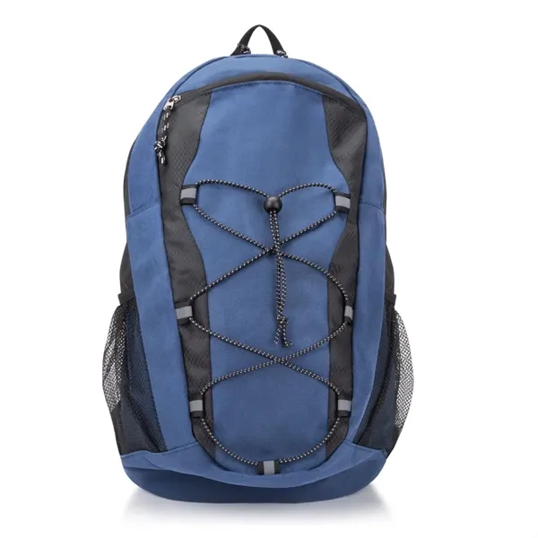 Durable 600D backpack with ripstop panels, roomy storage, bungee front, mesh... from ASI 84592 St Regis Group