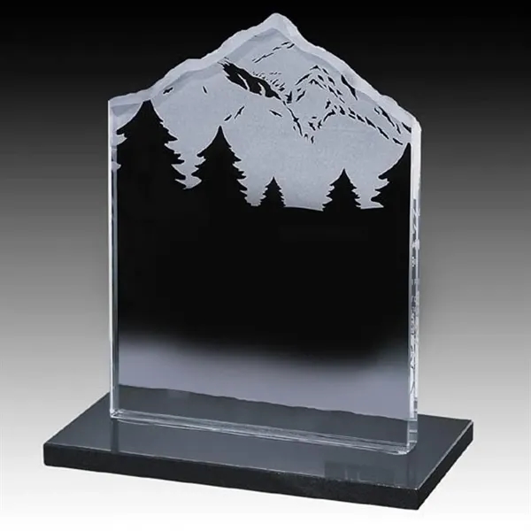 Jade color award with a mountain top carving on top and... from ASI 84592 St Regis Group / St Regis