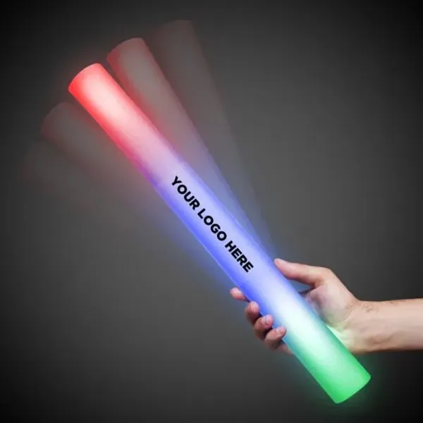 16" multi-colored LED light up baton wand made of foam with... from ASI 42016 Brighter Promotions Inc