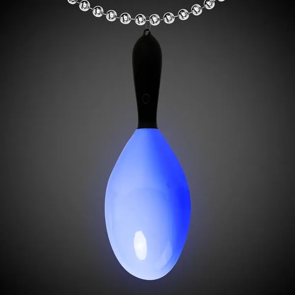 7 1/2" light-up LED maraca medallion with j-hook attachment.... from ASI 42016 Brighter Promotions Inc / Chemical Light™