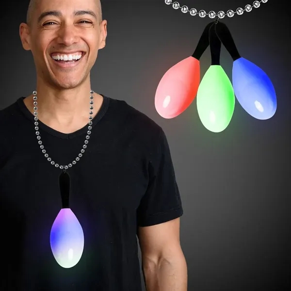 7 1/2" light-up LED maraca medallion with j-hook attachment.... from ASI 42016 Brighter Promotions Inc / Chemical Light™