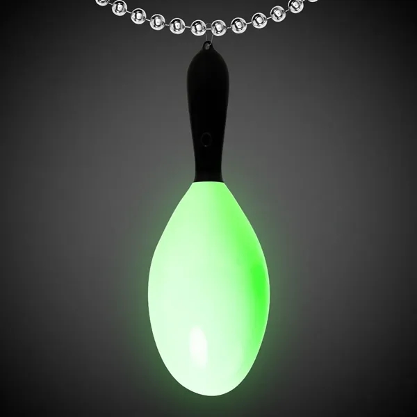 7 1/2" light-up LED maraca medallion with j-hook attachment.... from ASI 42016 Brighter Promotions Inc / Chemical Light™