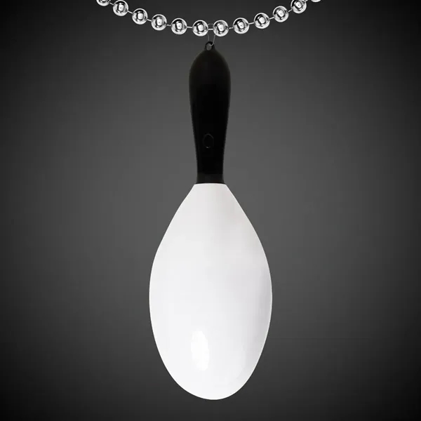 7 1/2" light-up LED maraca medallion with j-hook attachment.... from ASI 42016 Brighter Promotions Inc / Chemical Light™