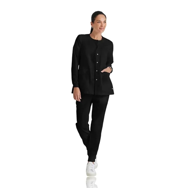 Round Neck Cuffed Warm-Up Jacket.... from ASI 86018 Scrub Authority / Uniform Stores