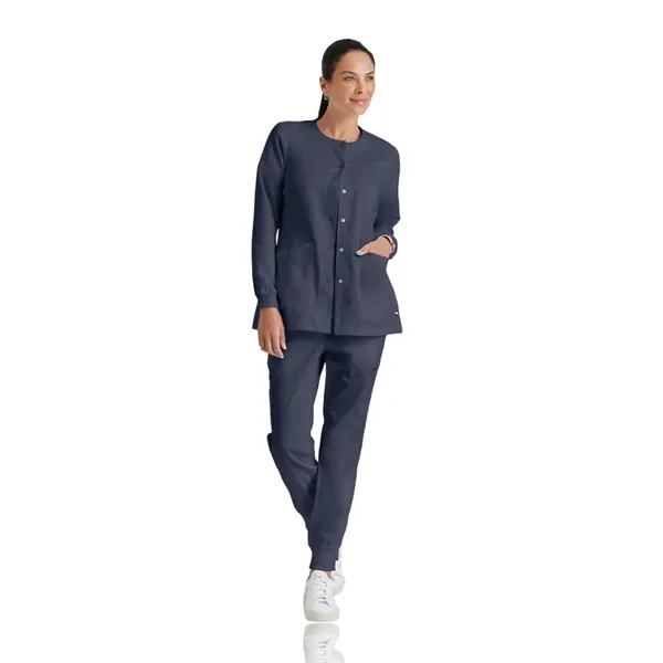 Round Neck Cuffed Warm-Up Jacket.... from ASI 86018 Scrub Authority / Uniform Stores