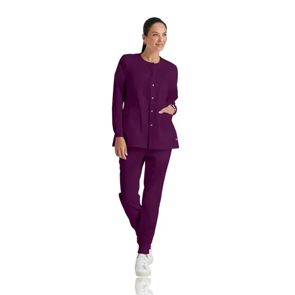 Round Neck Cuffed Warm-Up Jacket.... from ASI 86018 Scrub Authority / Uniform Stores