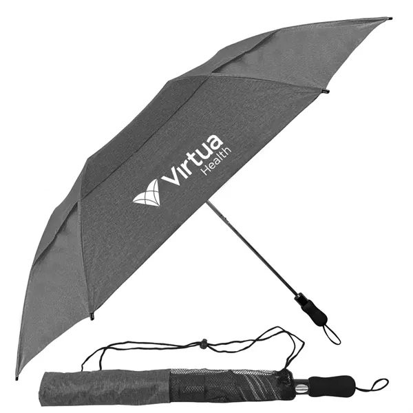 This heather-fabric umbrella gives the best of both a folding and... from ASI 89955 StrombergBrand / Stromberg Brand Stromberg