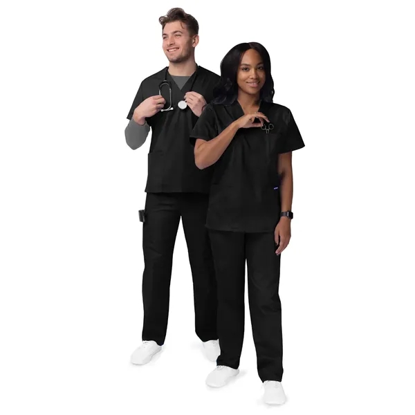 Adar Sivvan Unisex V-Neck/Drawstring Pants Scrubs Set... from ASI 86018 Scrub Authority / Uniform Stores