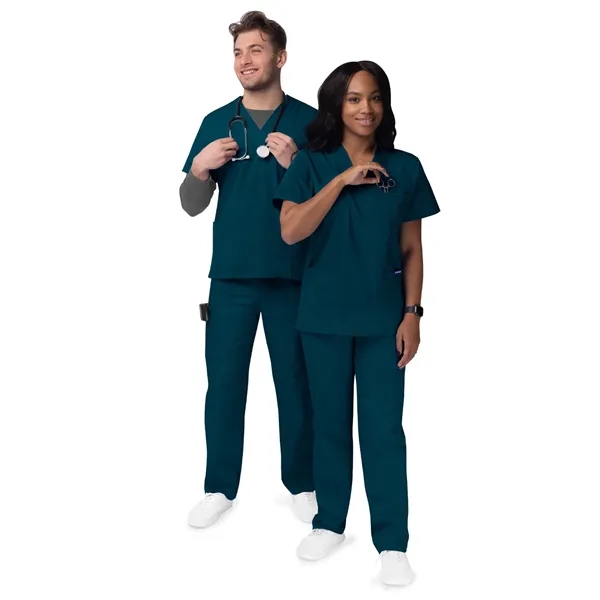 Adar Sivvan Unisex V-Neck/Drawstring Pants Scrubs Set... from ASI 86018 Scrub Authority / Uniform Stores