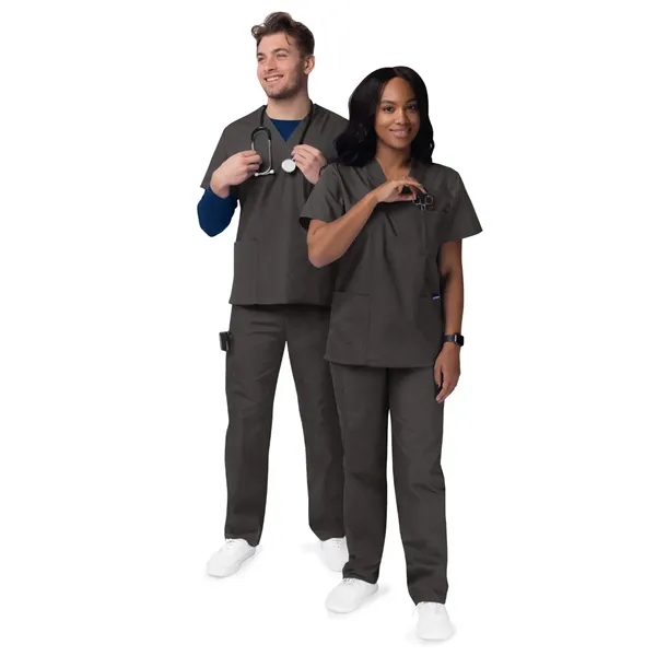 Adar Sivvan Unisex V-Neck/Drawstring Pants Scrubs Set... from ASI 86018 Scrub Authority / Uniform Stores
