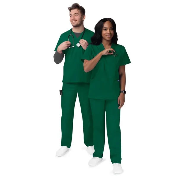 Adar Sivvan Unisex V-Neck/Drawstring Pants Scrubs Set... from ASI 86018 Scrub Authority / Uniform Stores