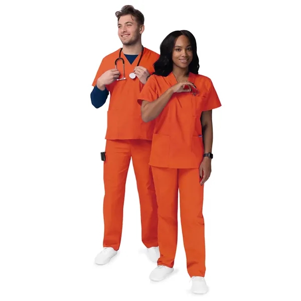 Adar Sivvan Unisex V-Neck/Drawstring Pants Scrubs Set... from ASI 86018 Scrub Authority / Uniform Stores